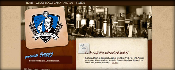 BoozeCamp Nashville Website Design and Development