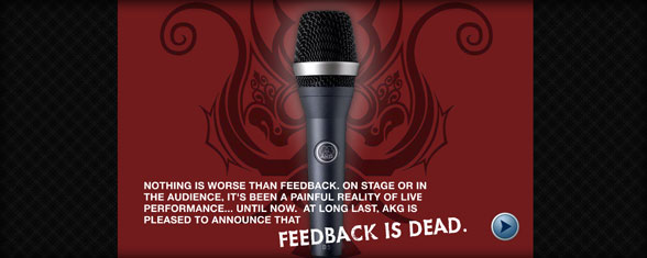 Feedback Is Dead Flash Microsite Design