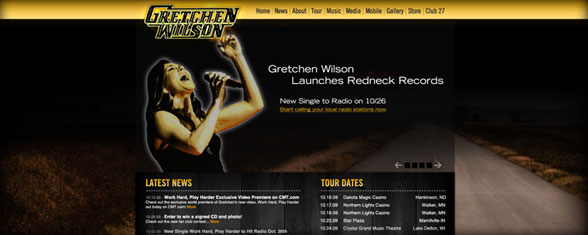 Gretchen Wilson Website Design