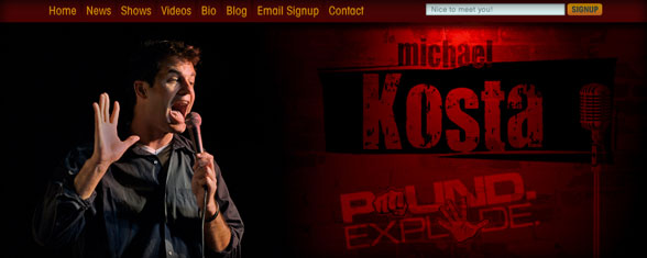 Mike Kosta Website Design