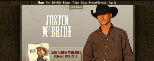 Justin McBride Website Design and Development