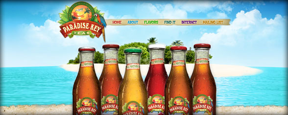 Paradise Key Teas Website Design