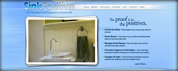 Sink Positive Website Design and Development